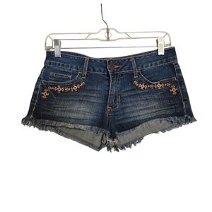 Roxy Embroidered Denim Women Short Surf Shorts